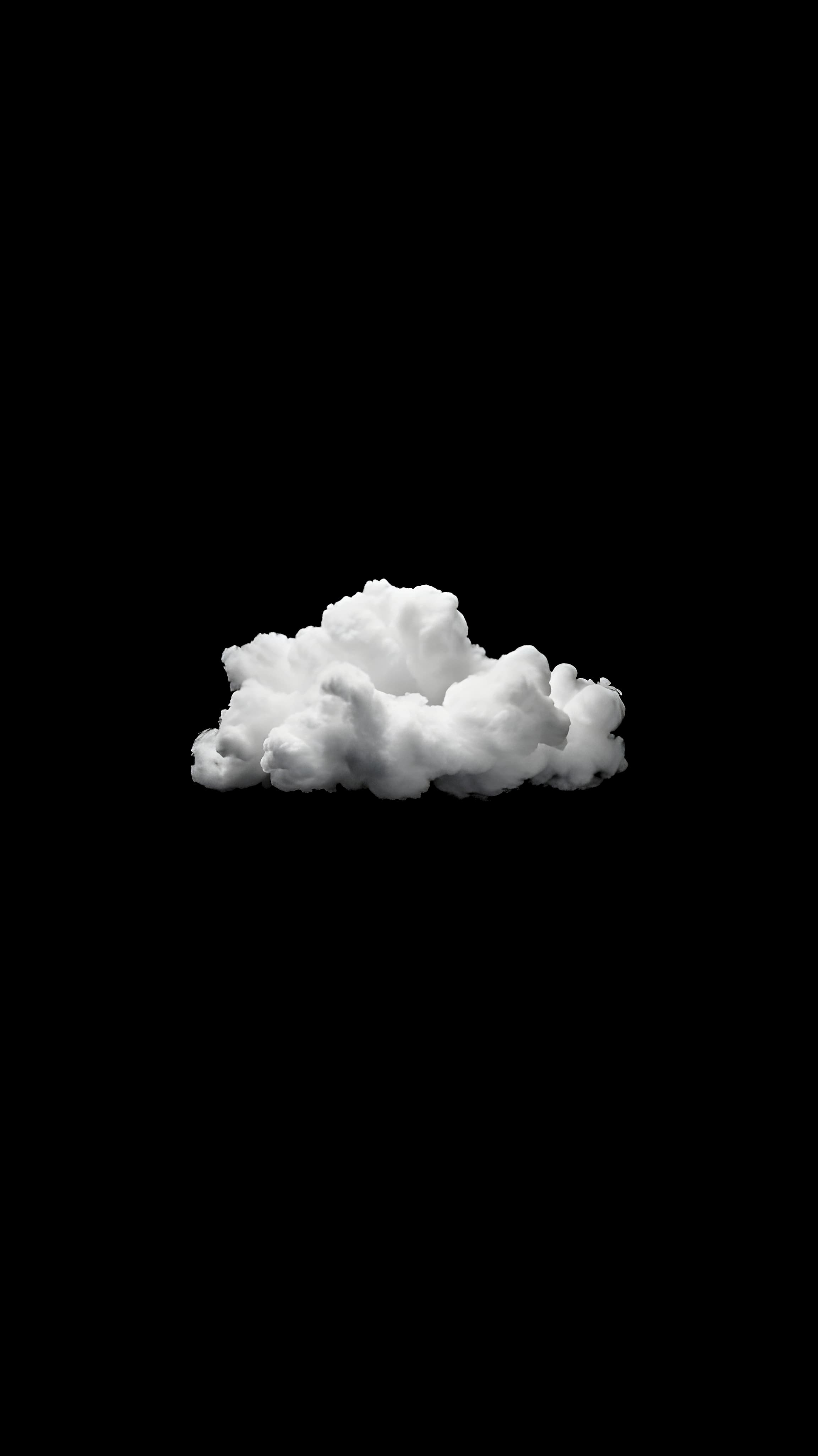 Amoled cloud wallpaper