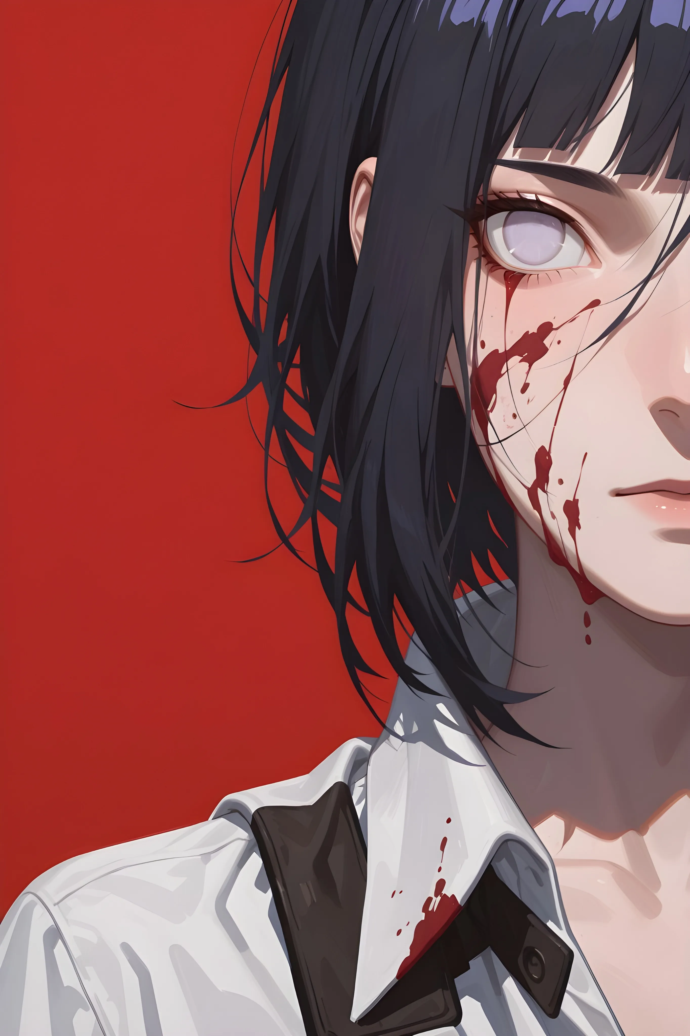 Warrior Hinata Hyuga Cold Gaze