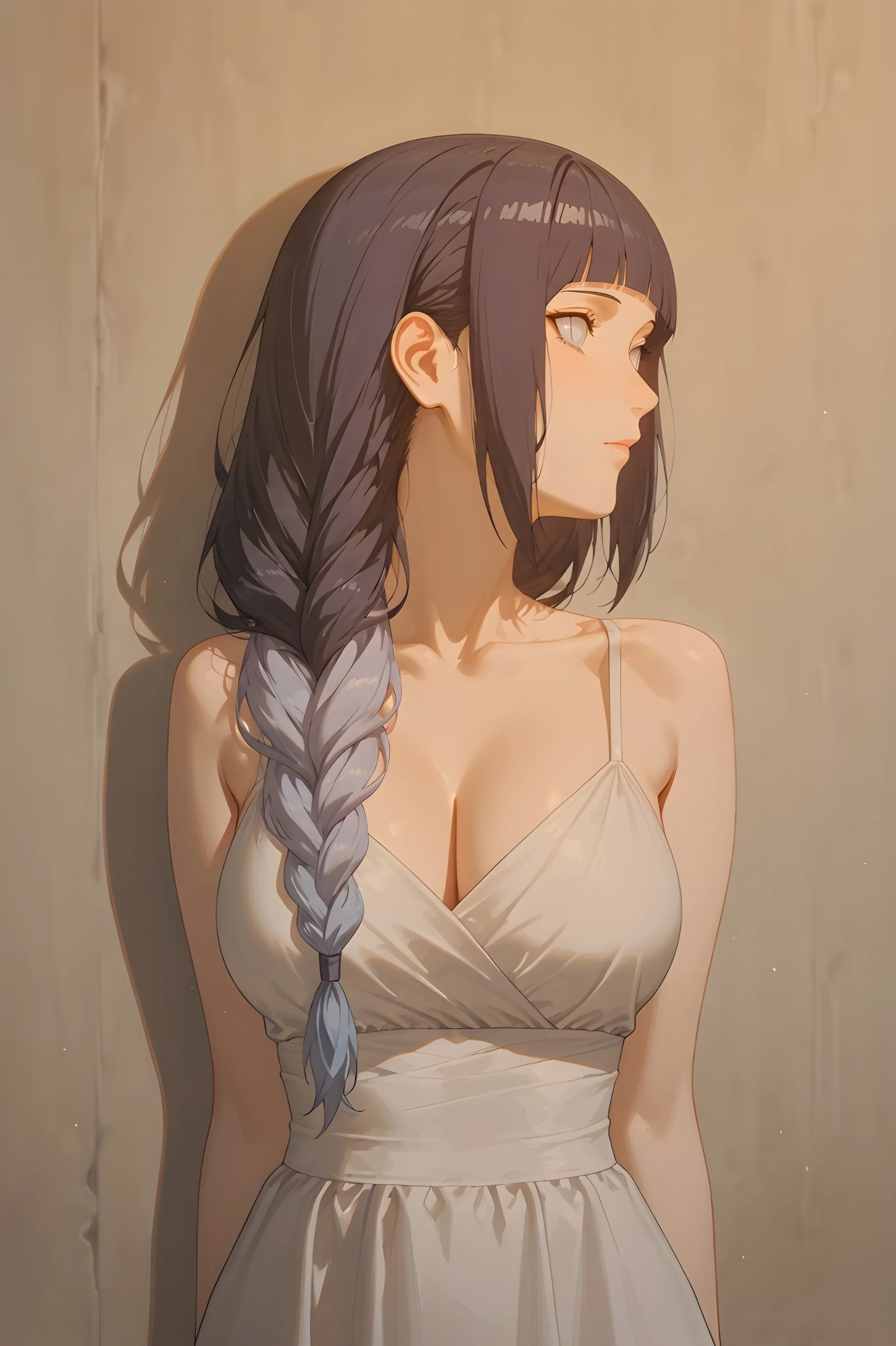 Dark-Themed Anime Character with Intense Mood Lighting – 4K Portrait Wallpaper