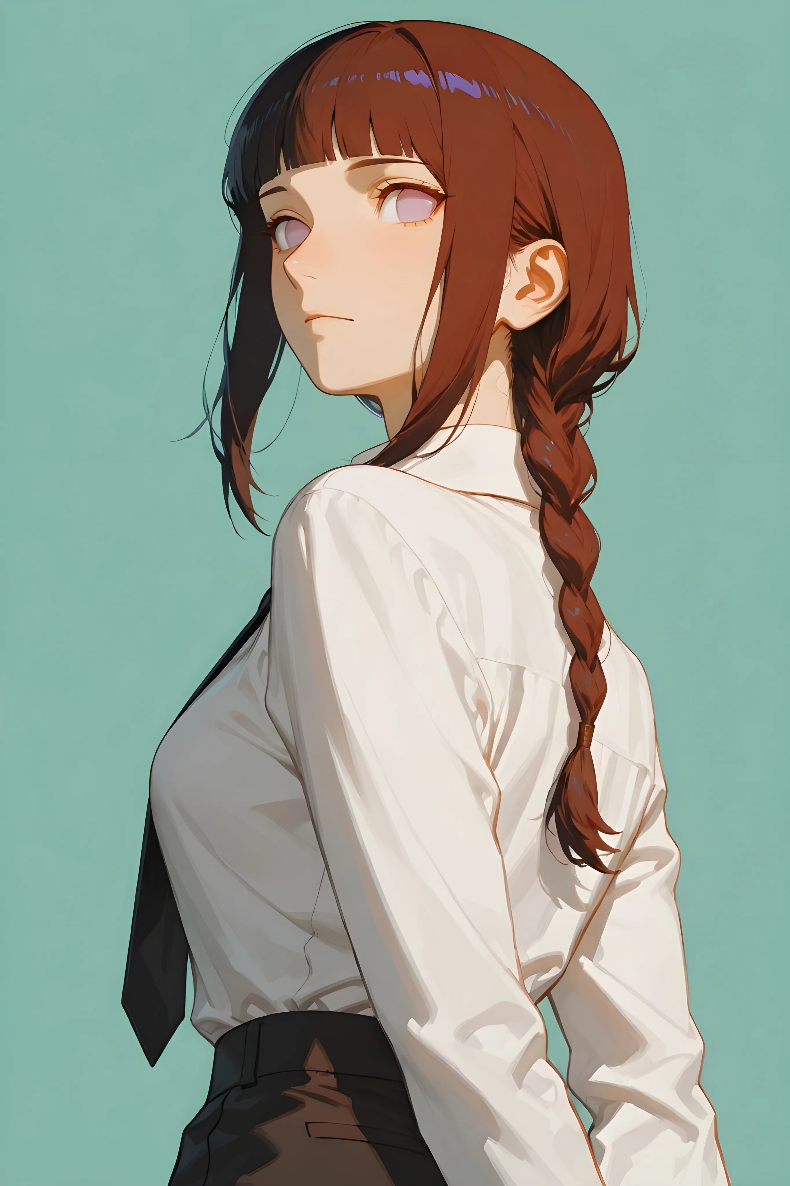 Romantic Anime Character with Warm Artistic Lighting – 4K Portrait Wallpaper