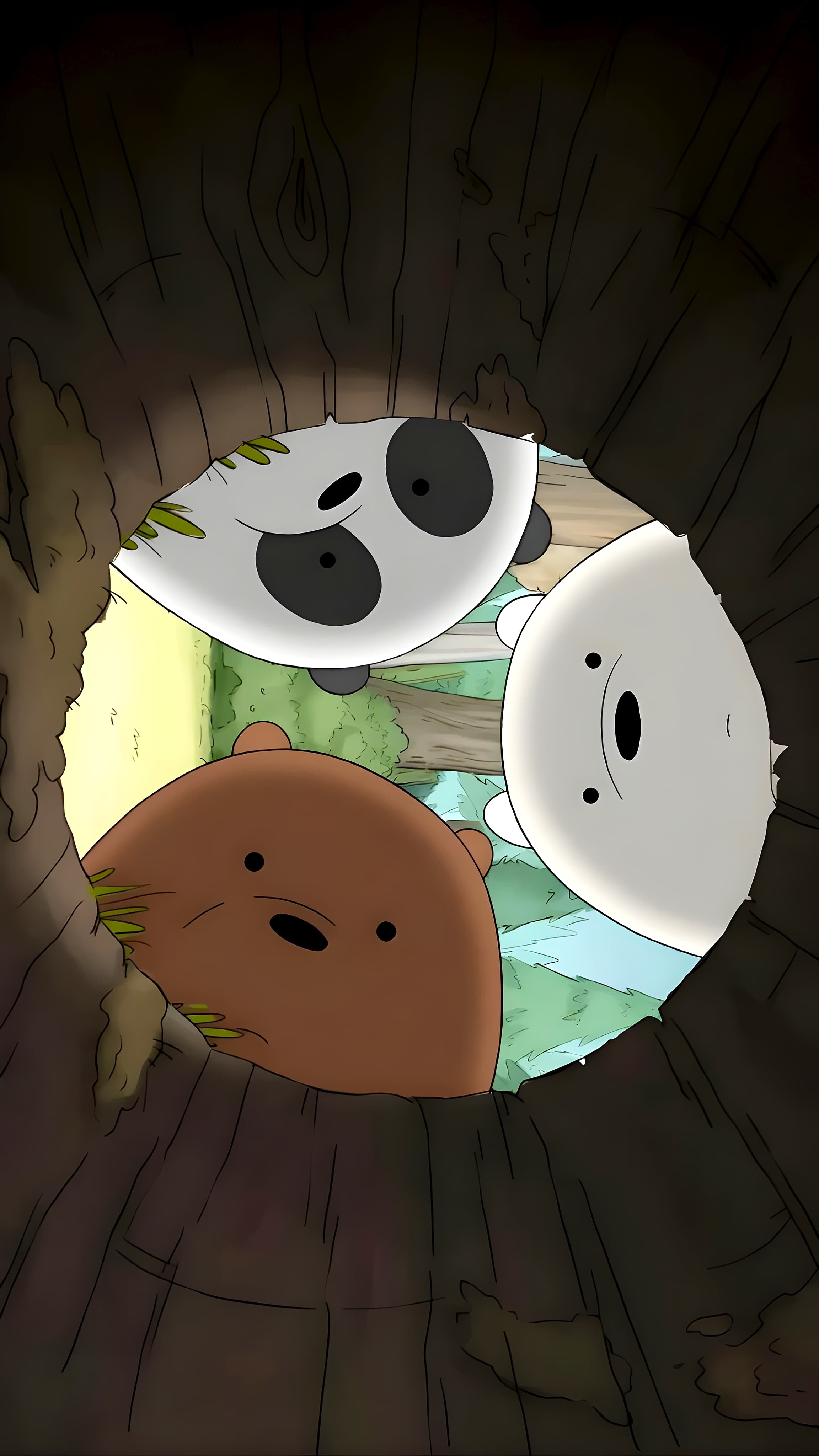 Bears illustration wallpaper