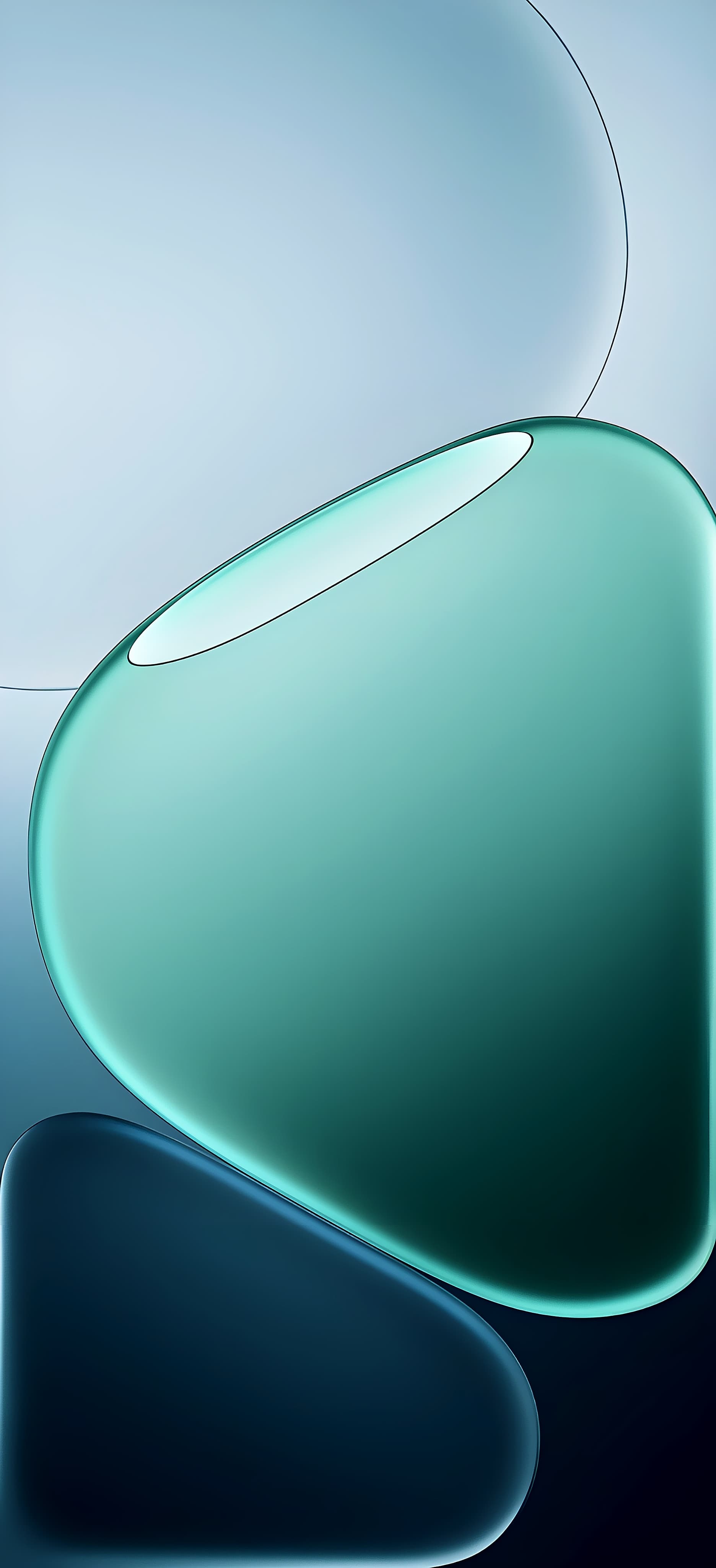 Minimal fluid wallpaper