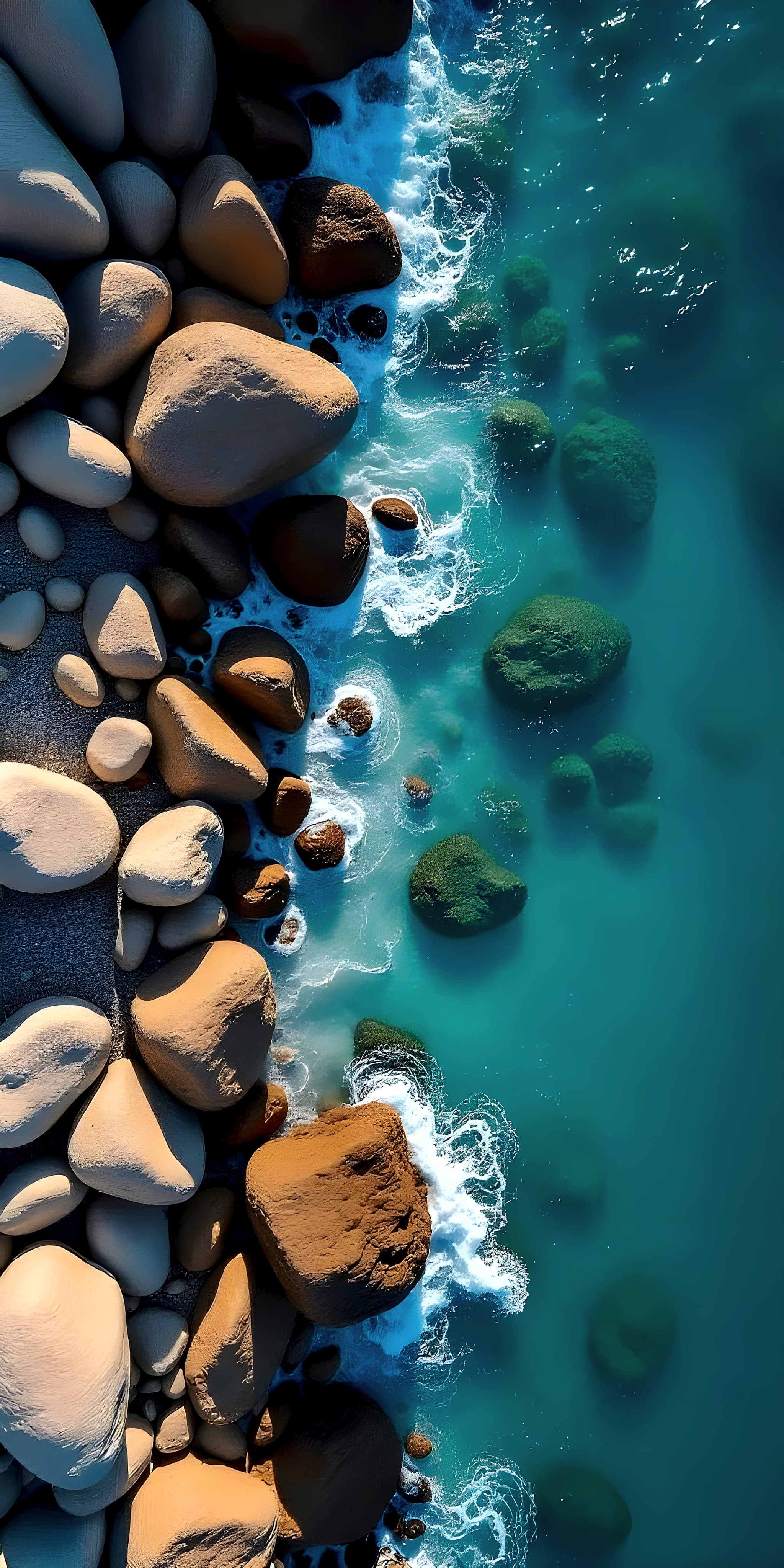 Sea stones wallpaper